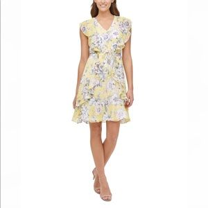 Tommy Hilfiger Floral Chiffon Dress Size 2